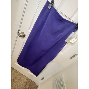 Nancy Bolen Citygirl purple long slit skirt size medium NWT
